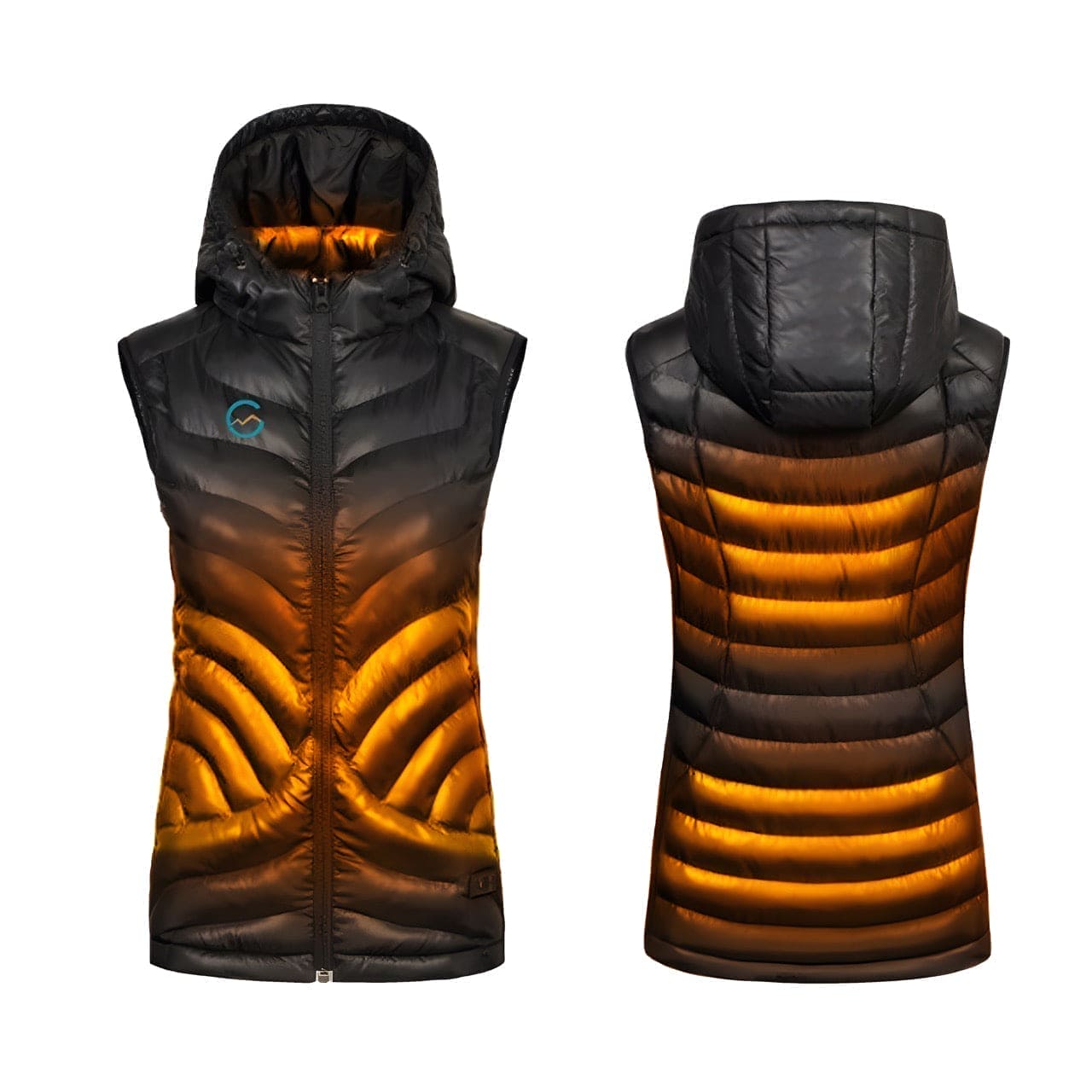 Høgge Verwarmde Dames Bodywarmer Gløde Zwart (open box)