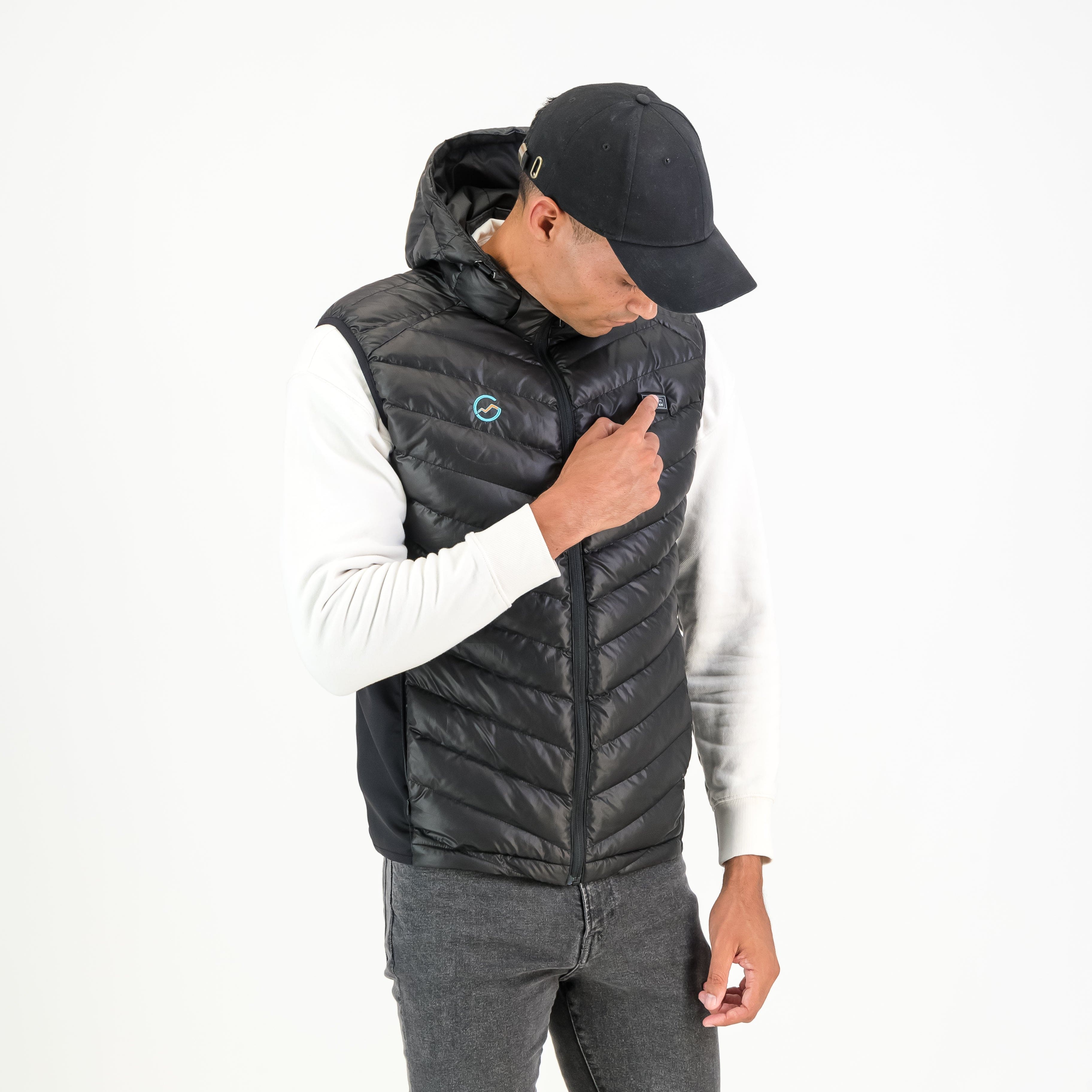 Høgge Verwarmde Heren Bodywarmer Gløde Zwart (open box)