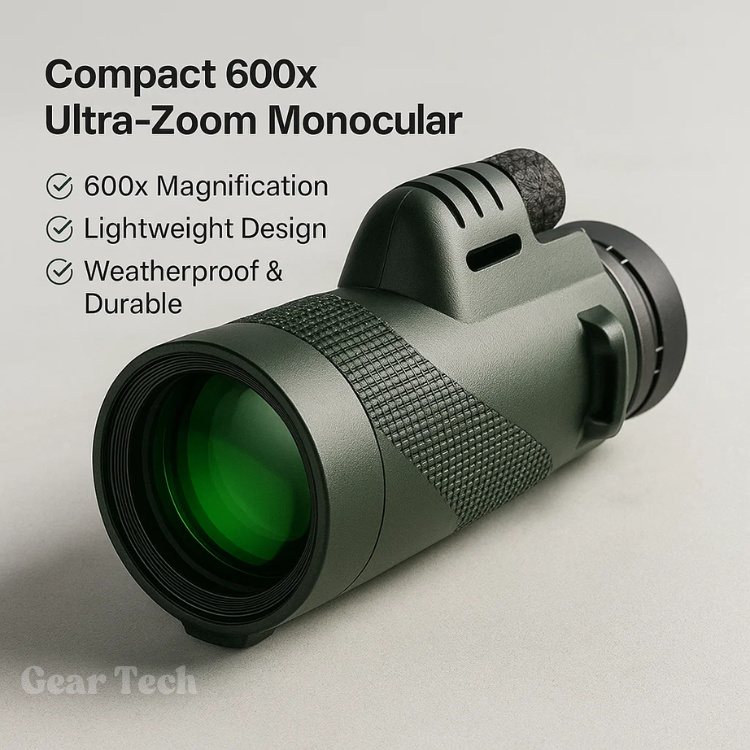 ClearSight | Monocolo Ultra-Zoom 600x – Leggero, Compatto & Resistente alle Intemperie