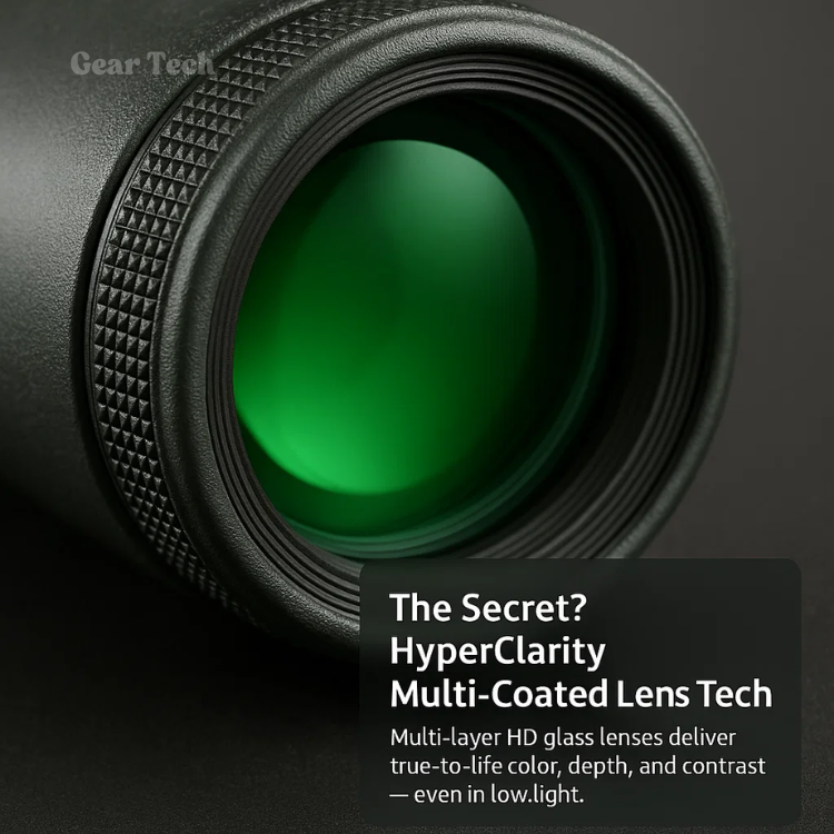 ClearSight | Monocolo Ultra-Zoom 600x – Leggero, Compatto & Resistente alle Intemperie