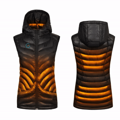 Høgge Verwarmde Dames Bodywarmer Gløde Zwart (open box)