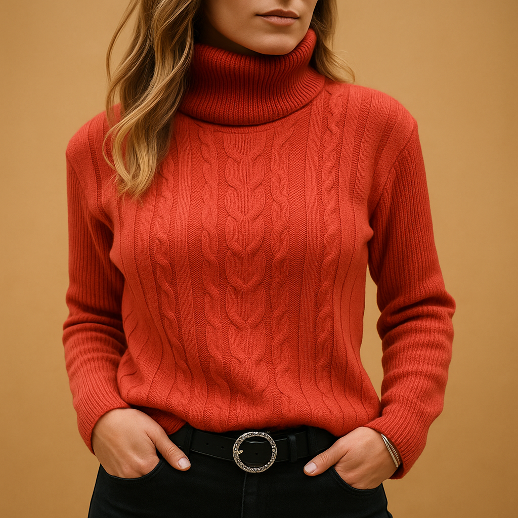Vrouwen Lichtgewicht Coltrui – Zachte Gebreide Rollneck Top