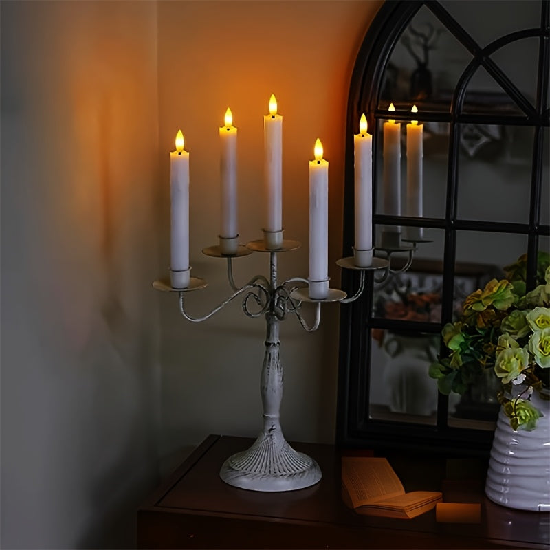 Flameless Kaarsenset – 6 Stuks met Timer & Realistisch Vlameffect