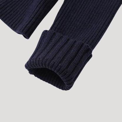 Dames Gebreide Cardigan met Denim Accenten | Elegante Contrast en Moderne Stijl