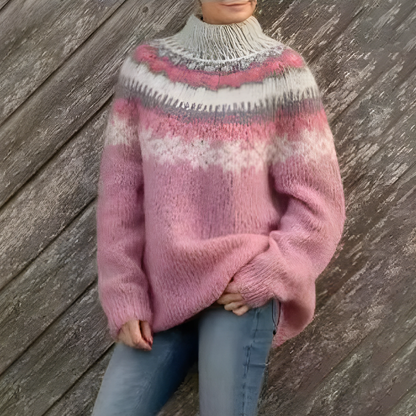 Dames Fair Isle Wintertrui | Relaxed Fit en Seizoenspatroon