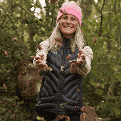 Høgge Verwarmde Dames Bodywarmer Gløde Zwart