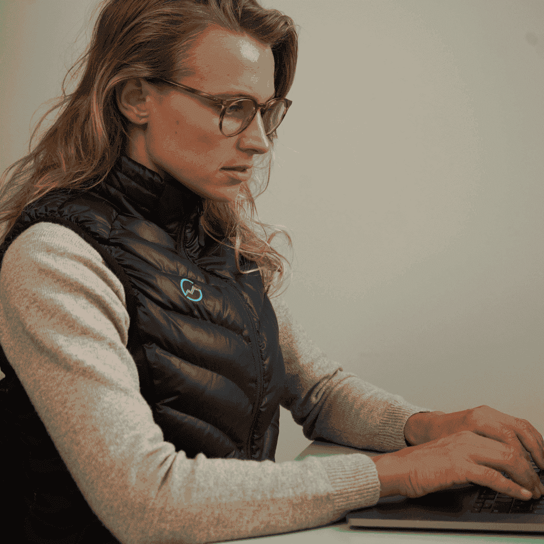 Høgge Verwarmde Dames Bodywarmer Gløde Zwart (open box)