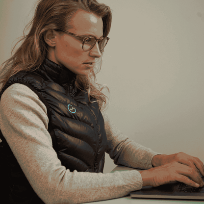 Høgge Verwarmde Dames Bodywarmer Gløde Zwart (open box)