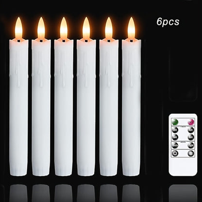 Flameless Kaarsenset – 6 Stuks met Timer & Realistisch Vlameffect