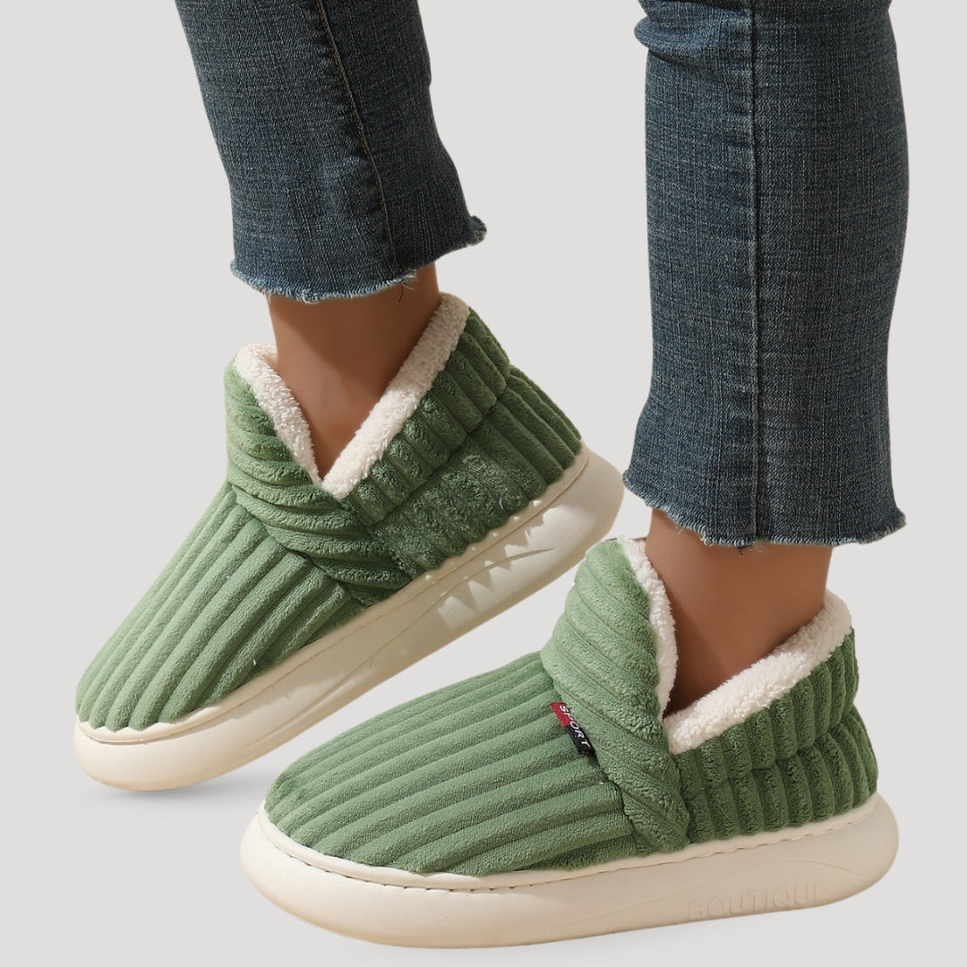 Dames Cosy Fleece Slipper Boots | Warm, Zacht en Gemakkelijk te Dragen