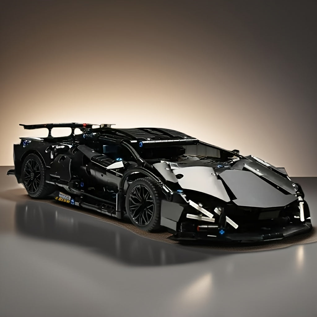 Zwarte Supercar Bouwset – 1288-delige Limited Edition voor Volwassenen & Tieners