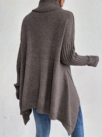 Dames Roll Neck Trui | Oversized Pasvorm met Moderne Hoge Kraag