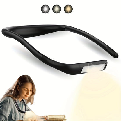 WILD BRIGHT Nek Leeslamp – Dimbaar LED Licht met 3 Kleurmodi & USB-oplaadbare Batterij