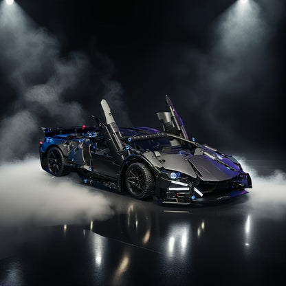 Zwarte Supercar Bouwset – 1288-delige Limited Edition voor Volwassenen & Tieners