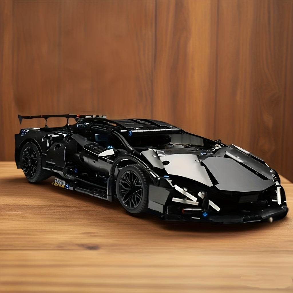 Zwarte Supercar Bouwset – 1288-delige Limited Edition voor Volwassenen & Tieners