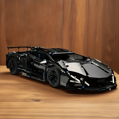 Zwarte Supercar Bouwset – 1288-delige Limited Edition voor Volwassenen & Tieners