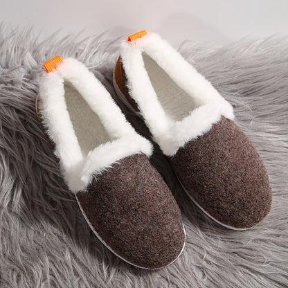 Dames Winter Loafers | Pluche Comfort Schoenen voor Koude Dagen