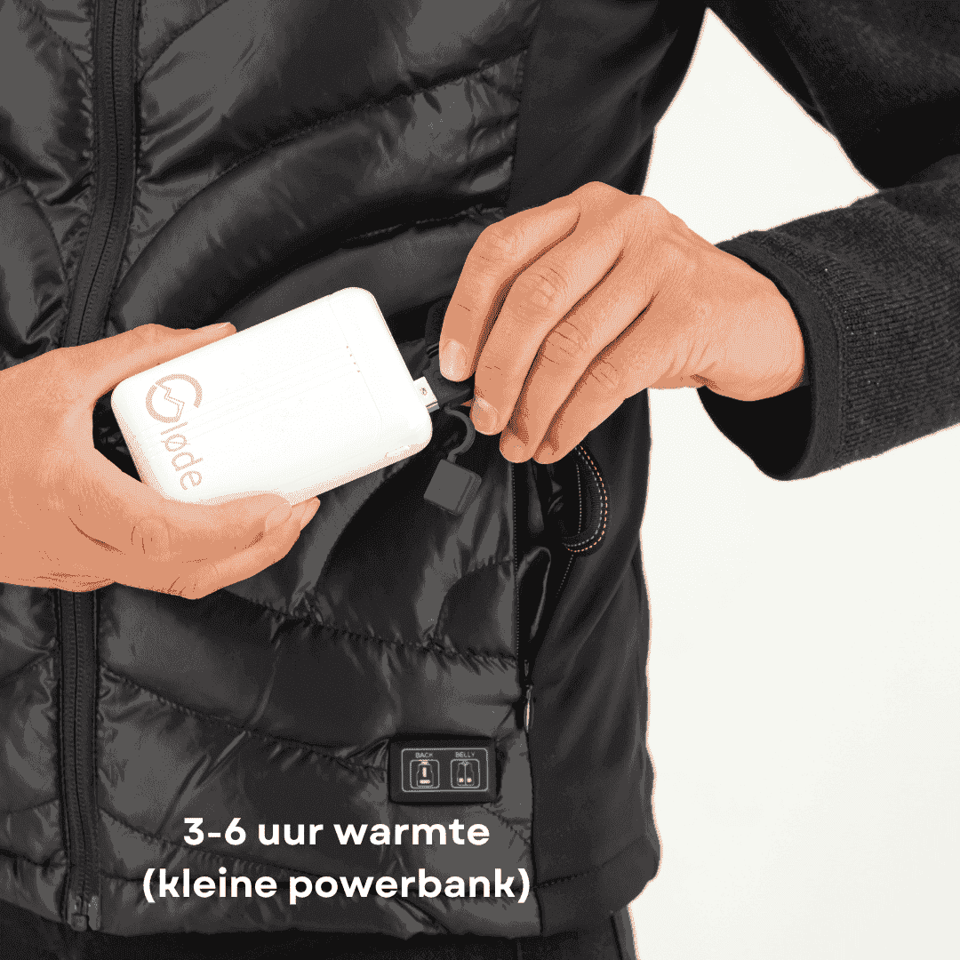 Høgge Verwarmde Dames Bodywarmer Gløde Zwart (open box)