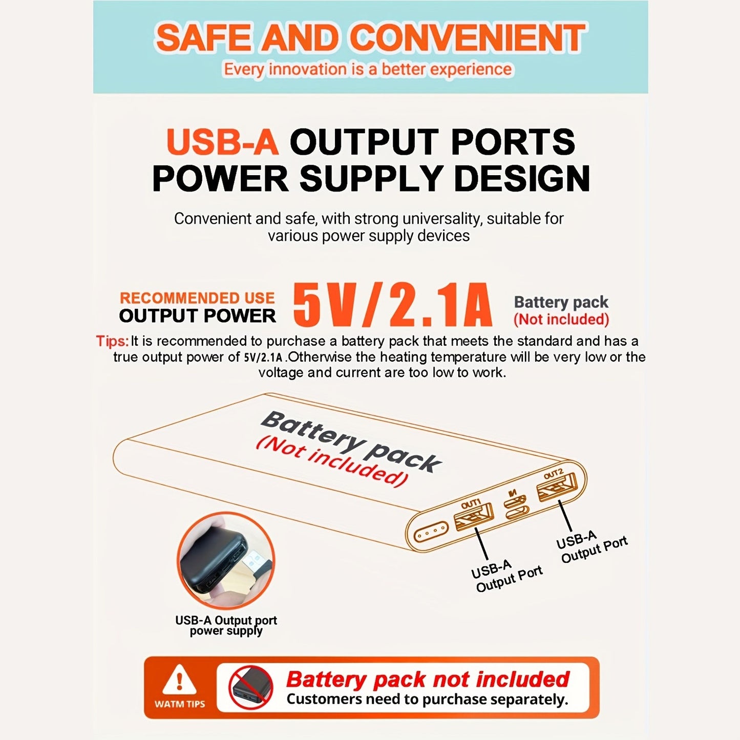 Elektrische Heizdecke mit USB-Anschluss, Flanell, 3 Heizstufen, ideal für Reisen
