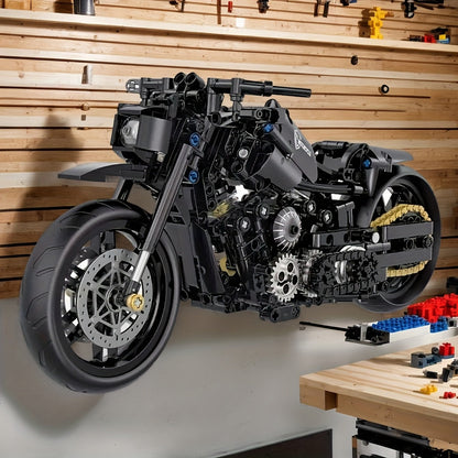 Retro Motorfiets Bouwset – 1000+ Stuks voor Volwassenen & Verzamelaars