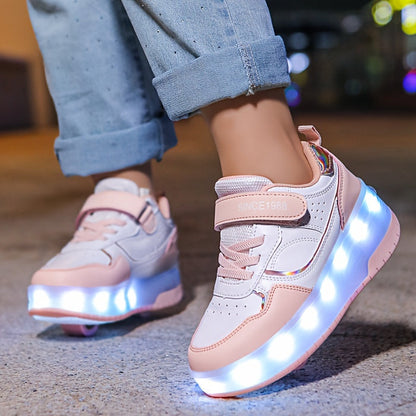 FlashRider – Lichtspektakel Roller Sneakers ten Kinderen