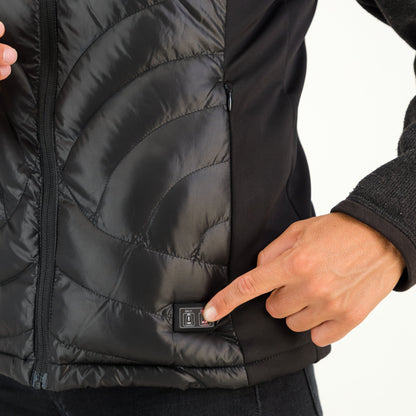 Høgge Verwarmde Dames Bodywarmer Gløde Zwart (open box)
