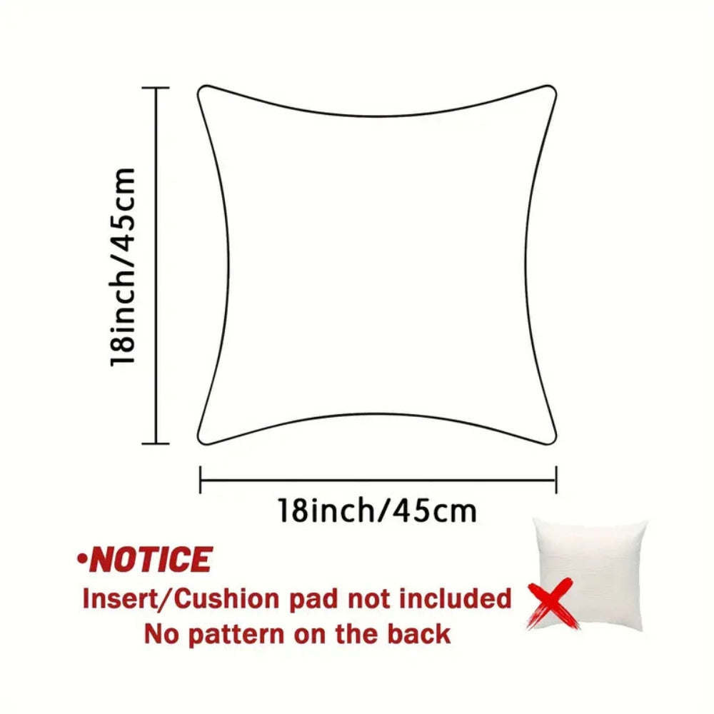 Fundas de almohada navideñas de terciopelo dorado