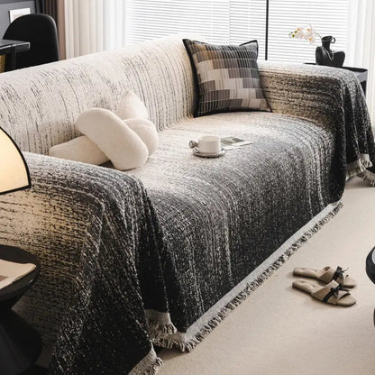 Neutrale Tinten Chenille Bankhoes