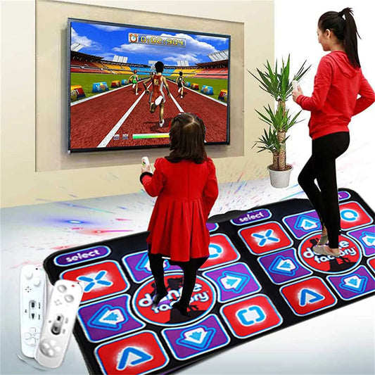 Dubbele Dansmat incl. Afstandsbediening - Antislip Muziekgame Mat voor Familie, Geschikt voor PC en TV