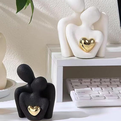 Abstracte Liefhebbers Sentimentele Beeld