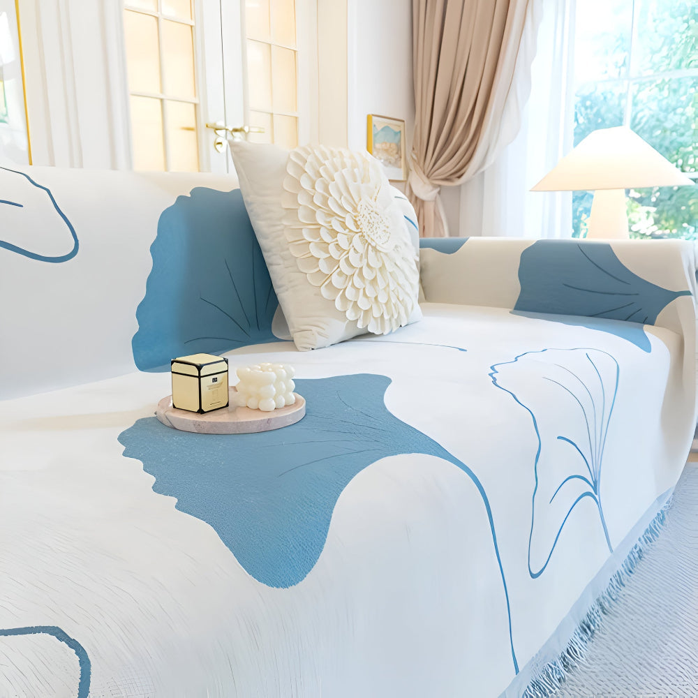 Pastorale Stijl Ginkgo Blad Bankhoes