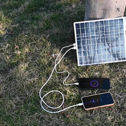 Zonnepaneel Oplader – Draagbare USB Powerbank voor Buiten & Noodstroom