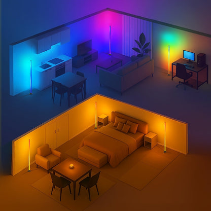 Luminex RGBICB Vloerlamp – Emotionele Sfeerverlichting in Minimalistische Stijl