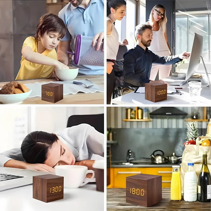 Moderne Cube LED Alarmklok