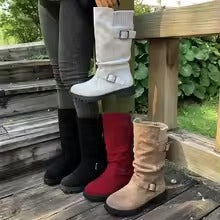 Dames Mid-Calf Cowboy Laarzen | Trendy En Comfortabele Boots