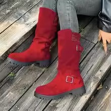 Dames Mid-Calf Cowboy Laarzen | Trendy En Comfortabele Boots