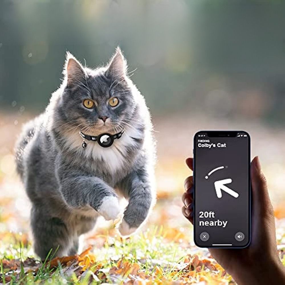 CAT -GPS -Tracker -Kragen mit Schnellverschluss und reflektierendem Design für eine verbesserte Nachtsichtbarkeit