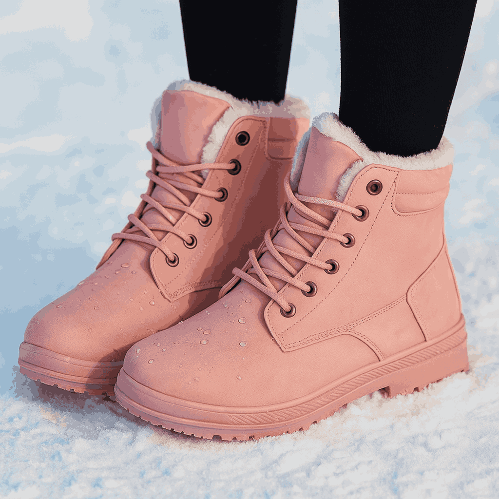Waterdichte Winter Sneeuwschoenen voor Dames - Comfortabel en Warm