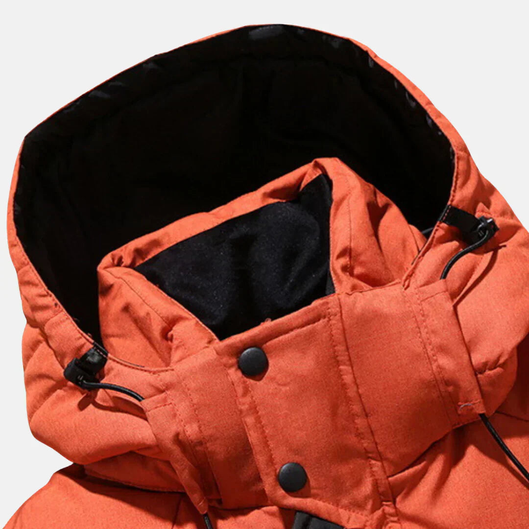 Long Winter Coat for Men | Water-Repellent and Windproof Design 