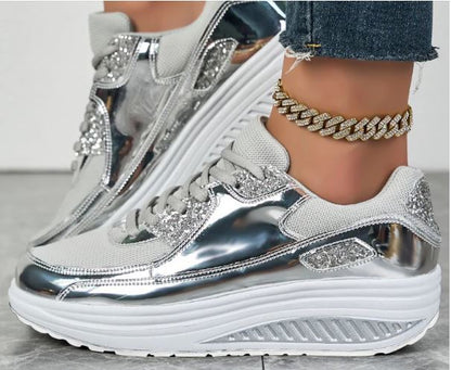 Sprankelende dames sneakers met glitters - Comfortabel en trendy