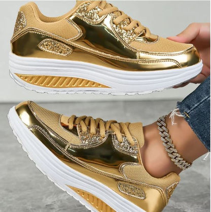 Sprankelende dames sneakers met glitters - Comfortabel en trendy