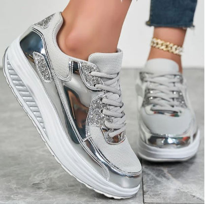 Sprankelende dames sneakers met glitters - Comfortabel en trendy