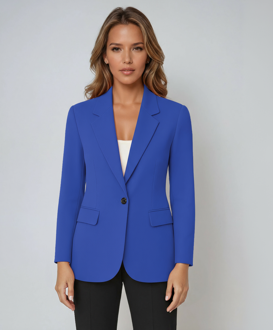 Vrouwelijke Tailored Blazer | Enkele Knoop & Vo pockets