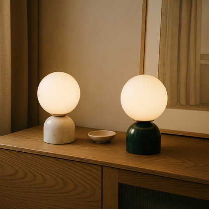 Lámpara nocturna minimalista moderna - Iluminación de mesa elegante para el hogar