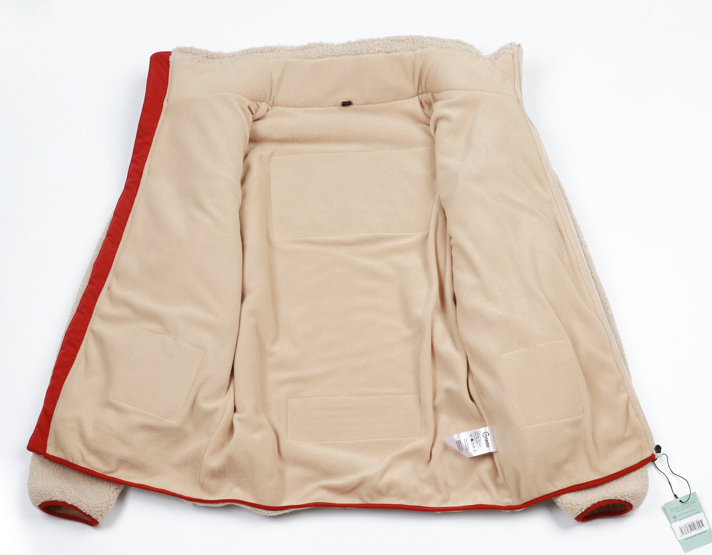 Wøley Verwarmd Vest Fleece Rood Unisex