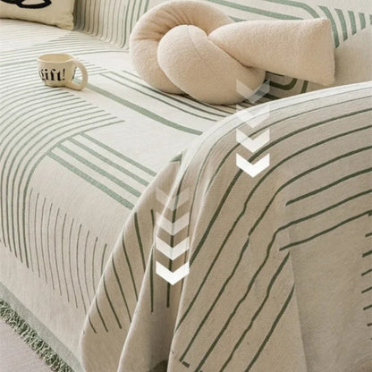 Luxuriöser Sofabezug aus Chenille mit Schneeflockenmuster 