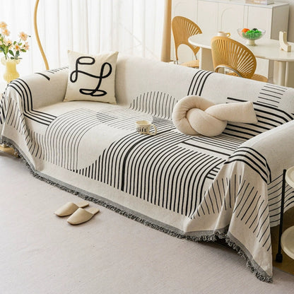 Luxuriöser Sofabezug aus Chenille mit Schneeflockenmuster 