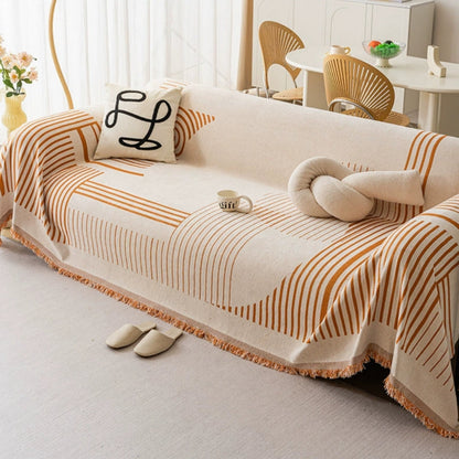 Luxuriöser Sofabezug aus Chenille mit Schneeflockenmuster 