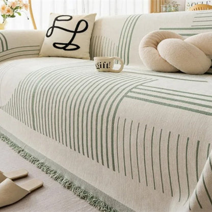 Luxuriöser Sofabezug aus Chenille mit Schneeflockenmuster 