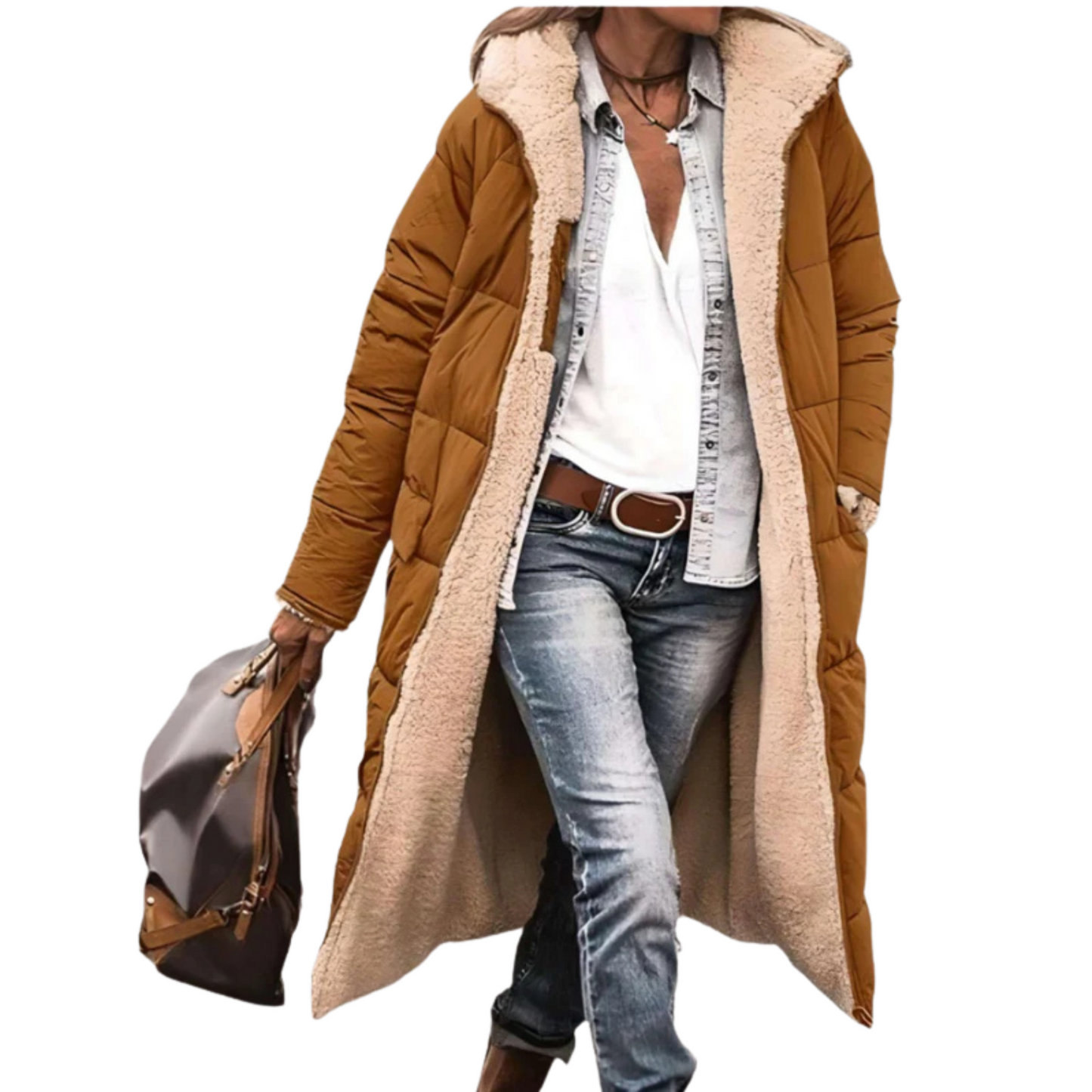 Warme En Comfortabele Omkeerbare Winterjas Incl. zachte Voering - Melany